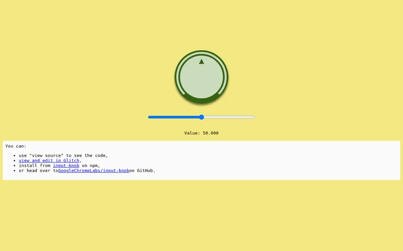 Preview for <input-knob> demo