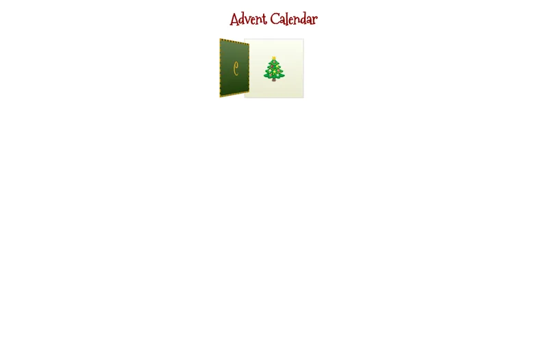 Preview for Advent Calendar