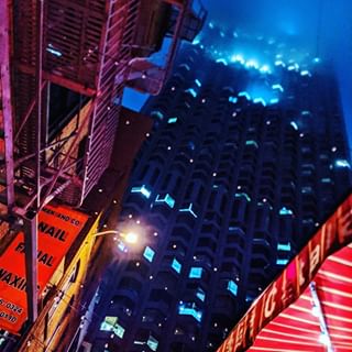 The nighttime cityscape of foggy San Francisco